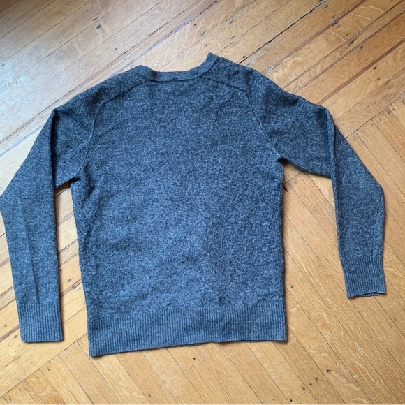 Gray Button-Up Wool Cardigan - Picture 2 of 3